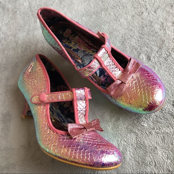 Irregular Choice Shoes - Irregular Choice Iconic Lazy River Iridescent Heel